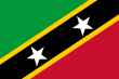 Flag of saint kitts and nevis svg