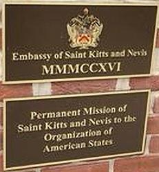 Saint christophe et nieves a washington